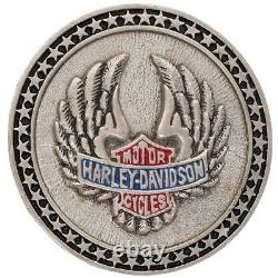 1976 Harley Davidson Star Wing Bar Shield Logo 1970s Nos Vintage Ceinture Boucle