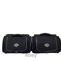 2 des sacs de nuit Harley Davidson Black Bar & Shield pour bagages de moto