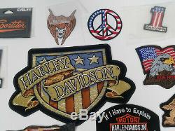 46 Harley Davidson Correctifs Lot Hog Owners Group D'eagle Bar & Shield Sturgis Ailes