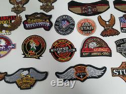 46 Harley Davidson Correctifs Lot Hog Owners Group D'eagle Bar & Shield Sturgis Ailes