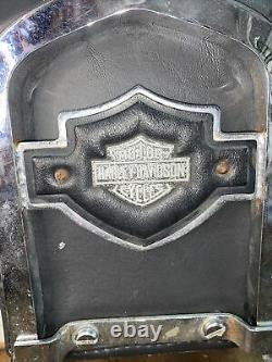 82-03 Harley Sportster Dyna Fxr 11 Dossier Sissy Bar & Shield & Pad Oem Utilisé