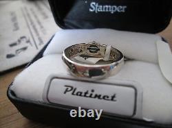 Bague en zircon cubique Platinet Harley Davidson Stamper Bar & Shield PR7486CZ