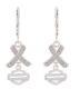 Boucles D'oreilles Pendantes Harley Davidson Pour Femmes Avec Croix En Cristal Et Logo Bar & Shield Hde0576