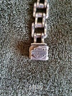 Bracelet Vintage Harley Davidson Bar & Shield Argent Argent 10 Lourd71 Grammes