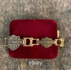 Bracelet pour hommes Harley-Davidson avec le logo de la barre et du bouclier