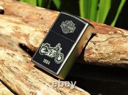 Briquet Zippo Harley Davidson 1984 FXST Softail V-Twin Bar and Shield