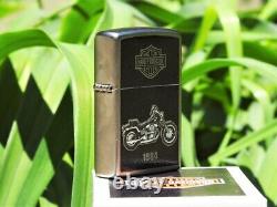 Briquet Zippo Harley Davidson 1984 FXST Softail V-Twin Bar and Shield