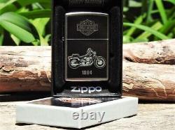 Briquet Zippo Harley Davidson 1984 FXST Softail V-Twin Bar and Shield