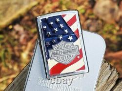 Briquet Zippo Harley Davidson Emblème Americana Bar and Shield n° 20685