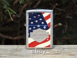 Briquet Zippo Harley Davidson Emblème Americana Bar and Shield n° 20685