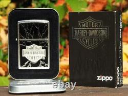 Briquet Zippo Harley Davidson H-D Lightning Bar et Shield Modèle # 20867