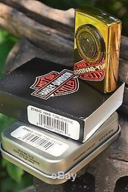 Briquet Zippo Harley Davidson Pneu Surprise Barre Et Bouclier 254bhd H249