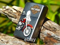 Briquet Zippo Modèle Harley Davidson FLFB Electra Glide FLH Bar and Shield