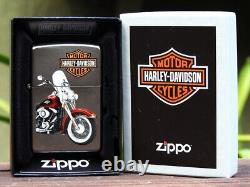 Briquet Zippo Modèle Harley Davidson FLFB Electra Glide FLH Bar and Shield