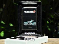 Briquet Zippo européen Harley Davidson 1949 Panhead V-Twin Bar and Shield