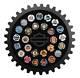 Cadre De Jetons De Poker Avec Logo Harley-davidson Sprocket Bar & Shield Pouvant Contenir 26 Jetons.