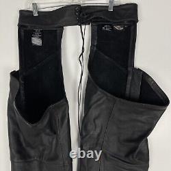 Chaps en cuir noir Harley Davidson pour homme XL avec logo Bar & Shield, modèle 98090-06VM