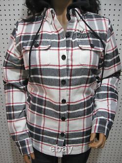 Chemise-vestes en flanelle à carreaux matelassée pour femmes Harley Davidson Small NWT Bar & Shield