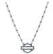 Collier Perlé Avec Logo Bar & Shield Pour Femmes Harley Davidson En Argent 34n00156