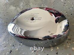 Couverture de filtre à air Harley OEM Bar & Shield ovale en chrome avec logo Nostalgic FLSTS FLSTS