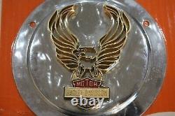 Dead Stock Harley Genuine Eagle Bar & Shield Gold Médaillon Insert Du Japon