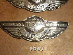 Emblème du 100e anniversaire du réservoir d'essence Harley Davidson Bar & Shield Fh1kt