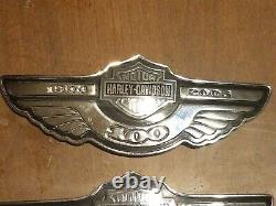 Emblème du 100e anniversaire du réservoir d'essence Harley Davidson Bar & Shield Fh1kt