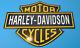 Enseigne En Porcelaine De Logo Bar & Shield De Moto à Essence Vintage Harley Davidson