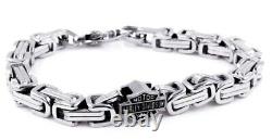 Ensemble collier et bracelet Byzantine Bar & Shield en acier inoxydable Harley-Davidson.