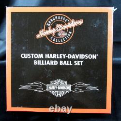 Ensemble de boules de billard Harley-Davidson Bar & Shield Flames