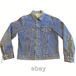 Grande veste Levi's Trucker Big E, écusson Harley Davidson des années 1960, taille 42