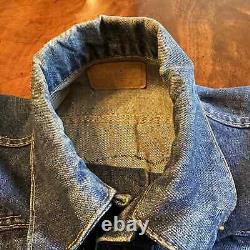 Grande veste Levi's Trucker Big E, écusson Harley Davidson des années 1960, taille 42