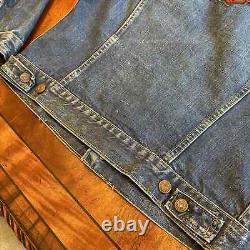 Grande veste Levi's Trucker Big E, écusson Harley Davidson des années 1960, taille 42