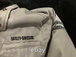 HARLEY DAVIDSON 3 EN 1 Ailes Bar Et Bouclier VESTE EN TOILE 97431-08VM 2XL EUC