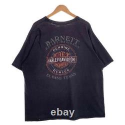 HARLEY-DAVIDSON T-shirt imprimé Skull Bar & Shield noir fabriqué en occasion