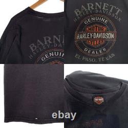 HARLEY-DAVIDSON T-shirt imprimé Skull Bar & Shield noir fabriqué en occasion