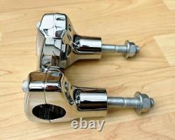 Harley Chrome Bar & Shield 1¼ Handlebar Clamp & Risers M8 Sport Glide 55900110
<br/>   
 <br/>Harley Chrome Bar & Shield 1¼ Serre-cintre et rehausseurs M8 Sport Glide 55900110