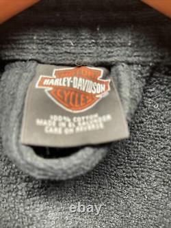 Harley Davidson 100 % Coton Tie Robe Taille S/m Grande Barre Et Bouclier Euc