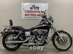 Harley-Davidson 2003 Dyna Low Rider Siège Bar & Écu Noir Cuir 52174-01