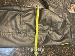 Harley Davidson 3 en 1 / Veste de moto à ailes en cuir et nylon avec barre et bouclier / Grand Taille Longue