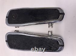 Harley-Davidson 86-17 Softail Repose-pieds Rider Crested Bar & Shield Chrome