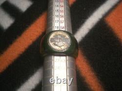 Harley Davidson Bar - Shield Antique Vintage Old Bakelite Green Man’s Men Ring