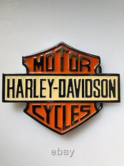 Harley-Davidson Bar & Shield Boucle de ceinture chromée améliorée Grande 3,5 x 4,5 RARE