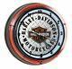 Harley Davidson Bar & Shield Diamond Plate Neon Clock