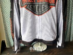 Harley Davidson Bar & Shield Logo Mesh Jacket Road Gear Sz XL Pas D'armure