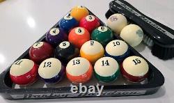 Harley Davidson Billiards Pool Balls Set- Barre Et Logos Bouclier/flames