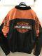 Harley Davidson Black Orange Bar & Shield Nylon Racing Jacket 3xl 97068-00v Euc