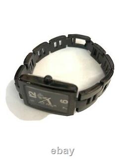 Harley Davidson Femmes Bulova Bar & Shield Wrist Watch 78l109 Noir Inox