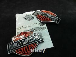 Harley Davidson Gas Tank Emblems (métal) Bar & Shield À La Fin Des Années 90 Set