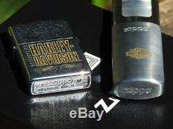Harley Davidson H-d Zippo Avec Pocket Cendrier Gift Set Bar And Shield